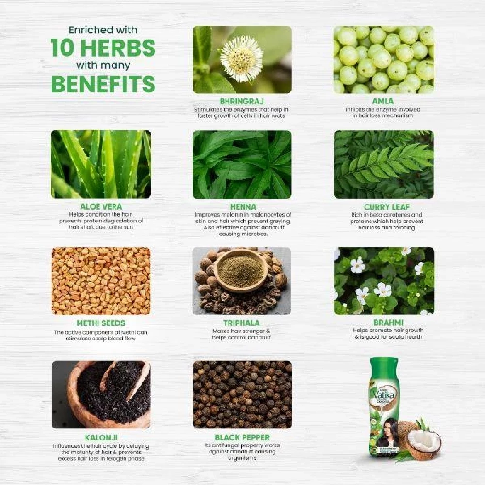 Dabur Vatika Enriched Coconut Hair Oil, 450 ml-10.webp